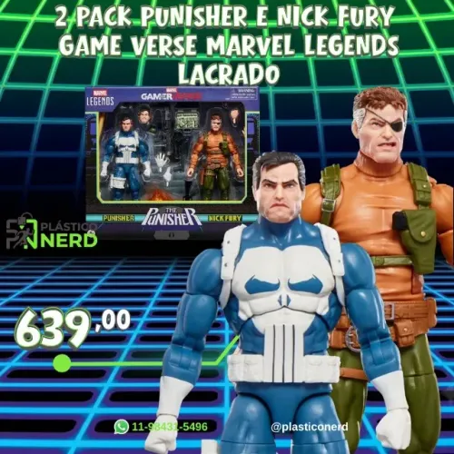 Punisher Justiceiro & Nick Fury Marvel Legends Gamerverse Hasbro
