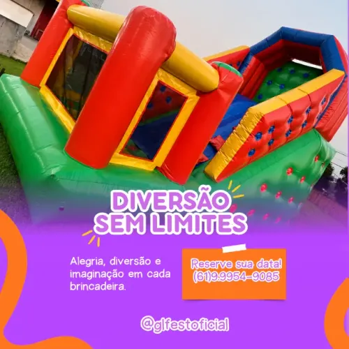 Tobogã Inflável c/ Piscina de Bolinhas - Locação