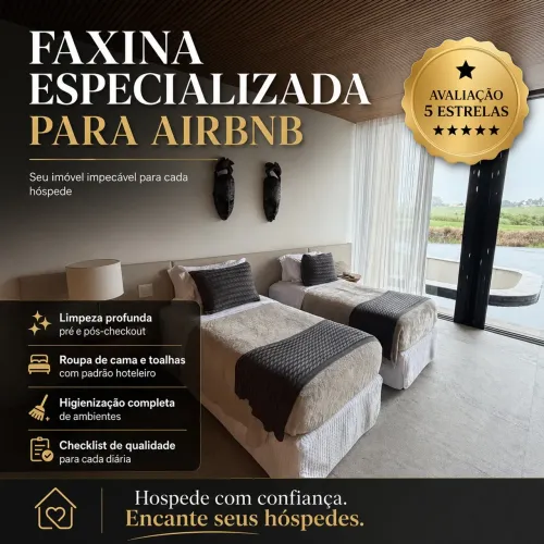 Faxina especializada em Airbnb e Hospedagens