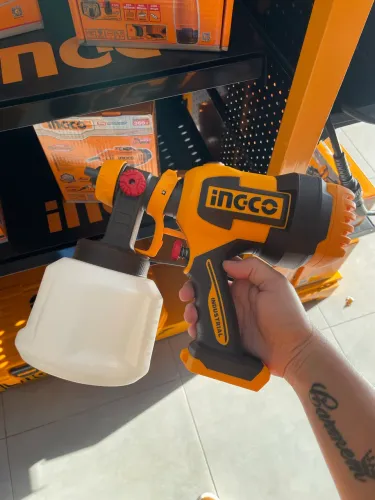 Pistola de pintura a bateria ingco