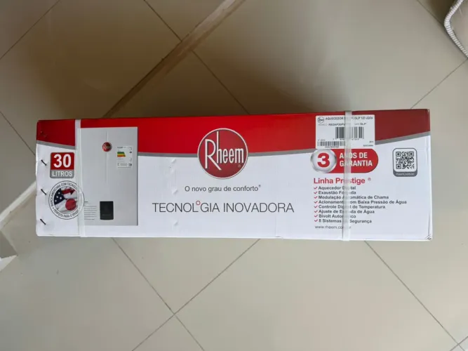 Aquecedor a Gás - Boiler - 30 Litros - Rheem - GLP
