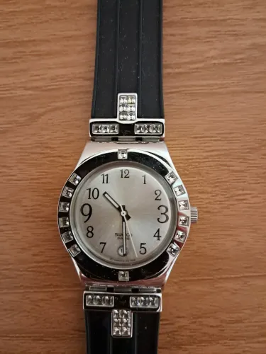 Relógio Swatch Irony Fancy Me + Pulseira branca.