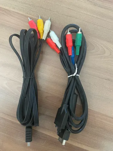 Cabo AV + Cabo componente PS2/PS3