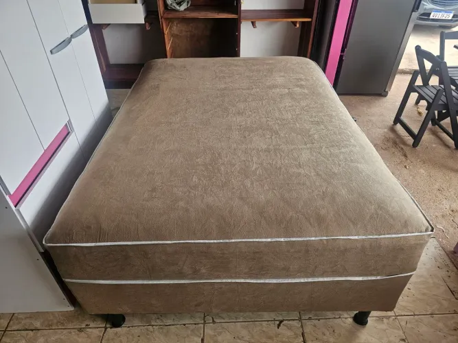 Cama casal unibox nova de mola
