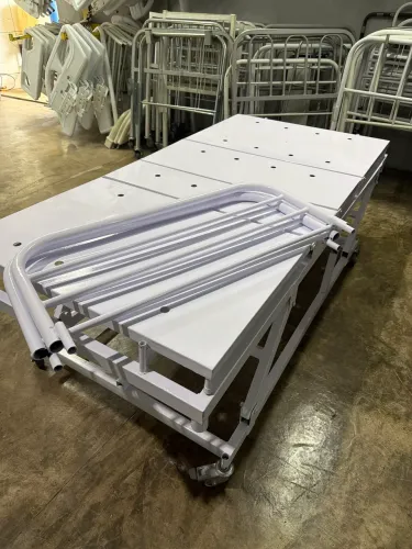 Cama hospitalar 3 manivelas com regulagem de altura
