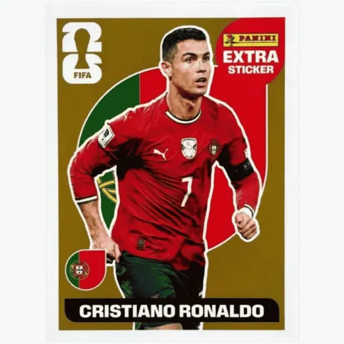Figurinha Legend Cristiano Ronaldo Ouro Extra Sticker