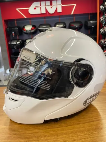 BELL CAPACETE SRT MODULAR SOLID GLOSS Cor:White;Tamanho:58/M