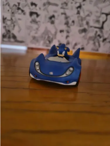 Linha jazwares rarissimo! Carro sonic Racing clássico!