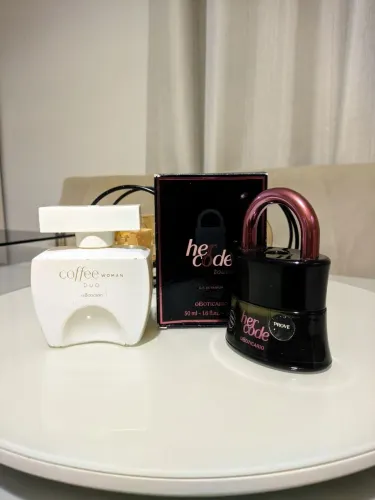 Perfume Her Code e Coffe Duo Woman O Boticário