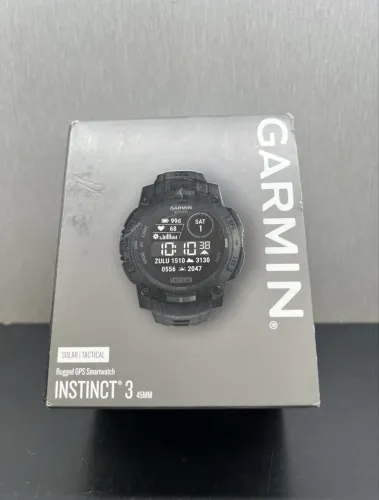 Relógio Garmin Instinct 3 Tactical Solar Gps 45mm Resistente