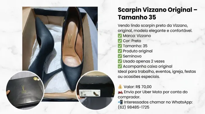 Scarpin Vizzano Original - Tamanho 35 ?
