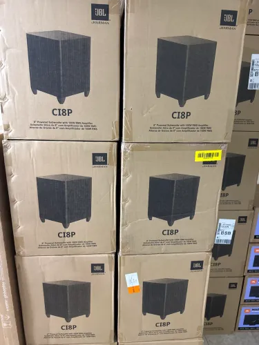 Ci8p JBl subwoofers novos, lacrados, com nota fiscal!