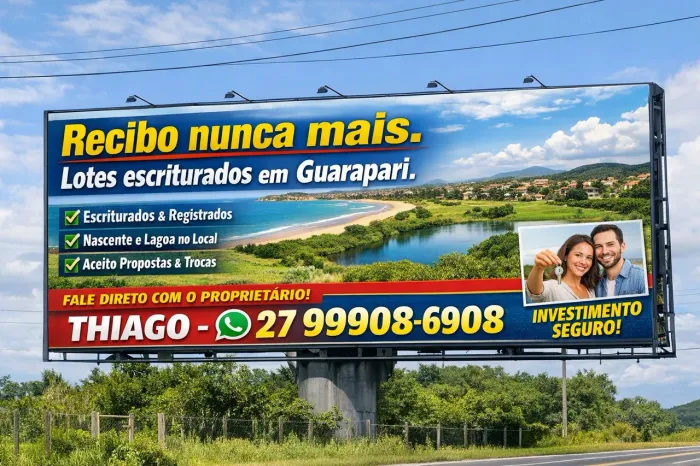 LOTES ESCRITURADOS EM GUARAPARI Parcelo, iPhone entra como ABATIMENTO NO VALOR DO LOTE, 