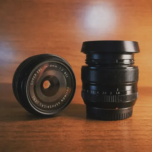 Lente Fujifilm 18mm f2 e 35mm 1.4