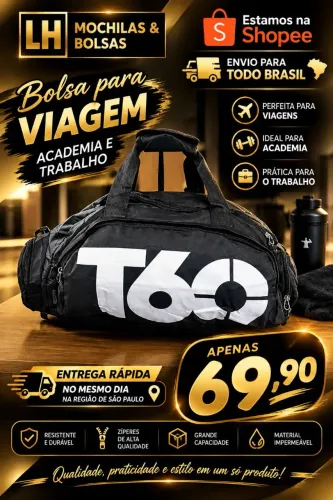 Bolsas para Academia e viagem