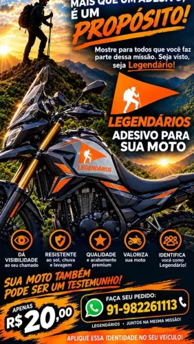 Legendários para Motos  e  Carros.