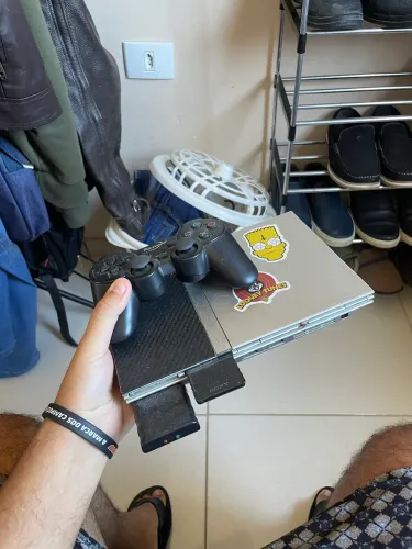 PS2 Slim + controle sem fio+hdmi