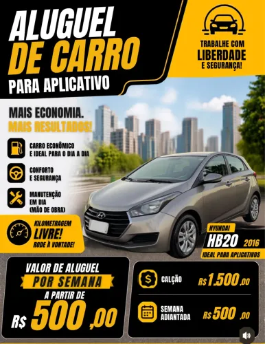 aluguel/ aplicativo/ uber