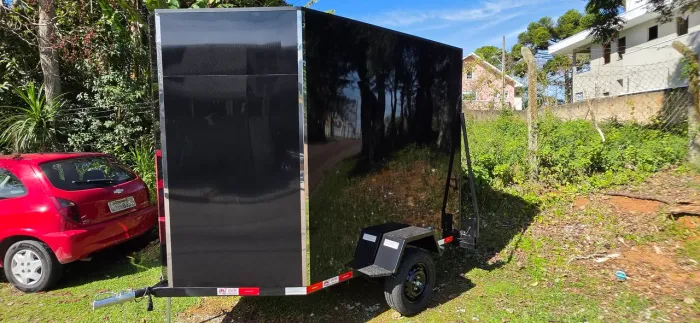 Carretinha Bau Carga/Mini Trailer!!! Nova!!!