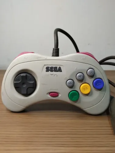 Controle Original Sega Saturn Branco