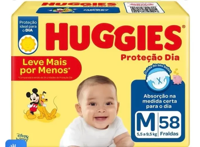 Fralda Huggies M 58 un.