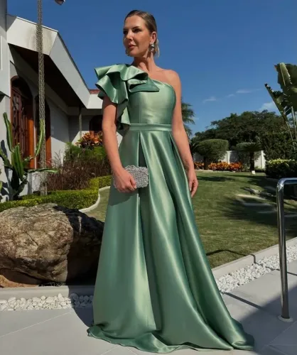 Vestido verde oliva