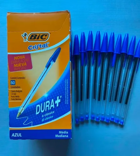 Kit de Canetas Bic Cristal Azuis 10 peças
