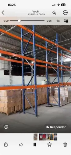 Estrutura de Porta palete em aço