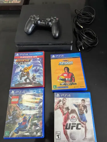 PLAYSTATION 4 1TB SLIM + 4 JOGOS