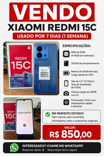 REDMI 15C 256gb