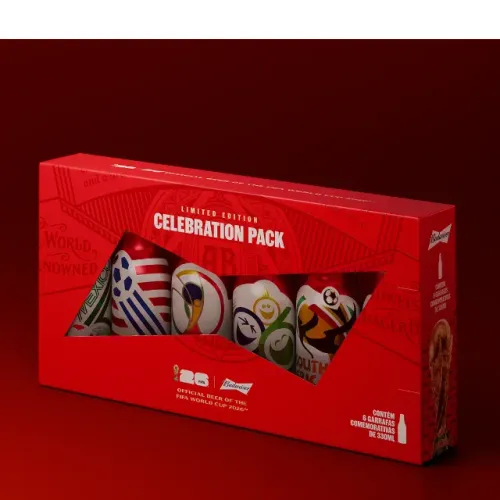 kit colecionavel copa 2026 novo e lacrado com 6 garrafas 330ml