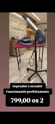 Soprador e secador de banho e tosa pet funcionando perfeitamente por 799,00 os 2