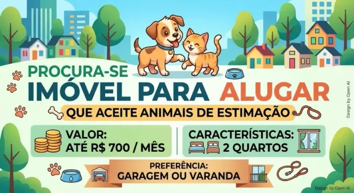 Procura-se casa para alugar 
