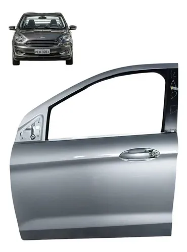 Porta Ford Ka 2015 A 2020 Dianteira Esquerda Dianteira Esquerda Prateado