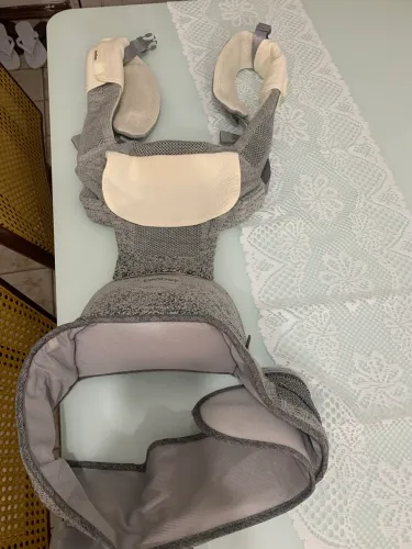 Canguru Ergonômico para Bebê - Mochila Baby Cinza