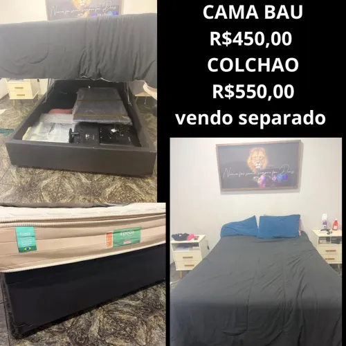 Cama box + colchão 