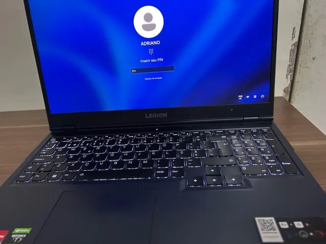 Notebook gamer Lenovo Legion 5 15ACH6H | Ryzen 7 5800H | RTX 3060 | 16GB | SSD 512GB