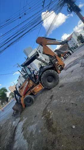 Troco caminhão 1418 caçamba e retroescavadeira