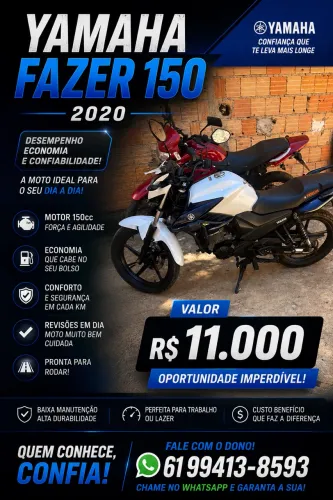 Moto Yamaha fazer 150