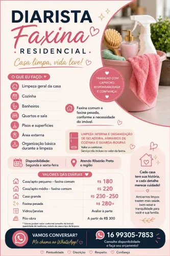 Diarista Ribeirão Preto