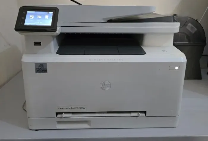 Impressora laser usada HP Color LaserJet Pro MFP M277dw - Multifuncional Laser Colorida!