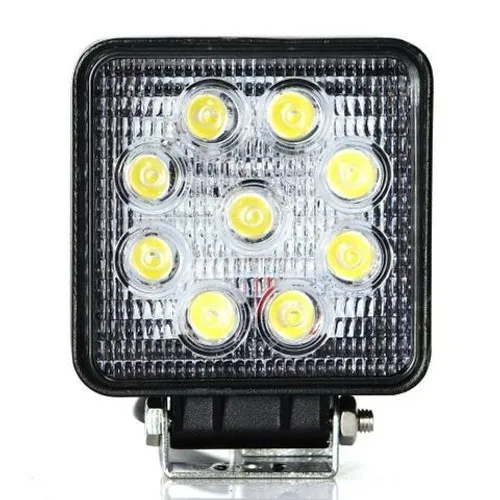 Farol De Milha Led Quadrado 27w 12v/24v