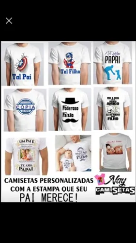 Promoção Camisetas Dia dos pais - kit 39,99