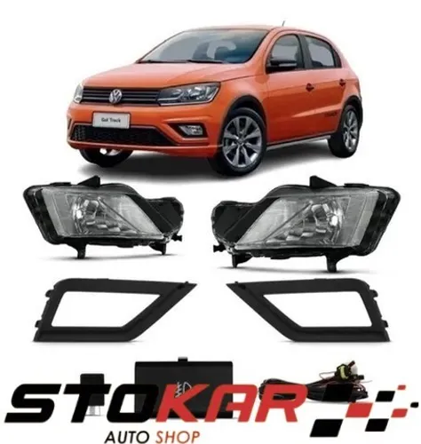 Kit Farol de milha GOL Track 2017> Botão Modelo Original