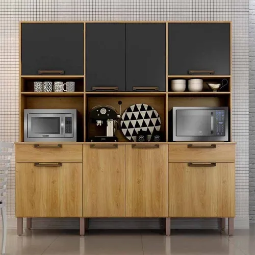 Cozinha Imola Grafite Até 12x - Frete Grátis