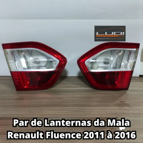 Par de Lanternas da Mala Renault Fluence 2011à  2016