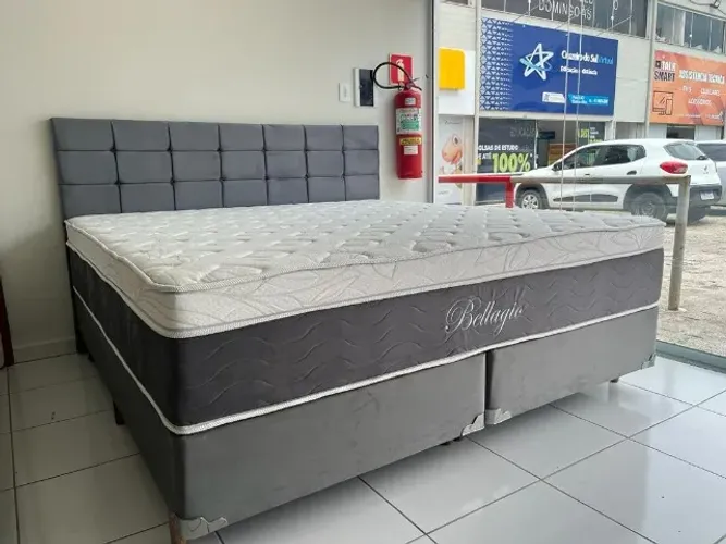 Promoção! Cama Box King Nova Molas Ensacadas D40 Confortável Marca Umaflex 12x!
