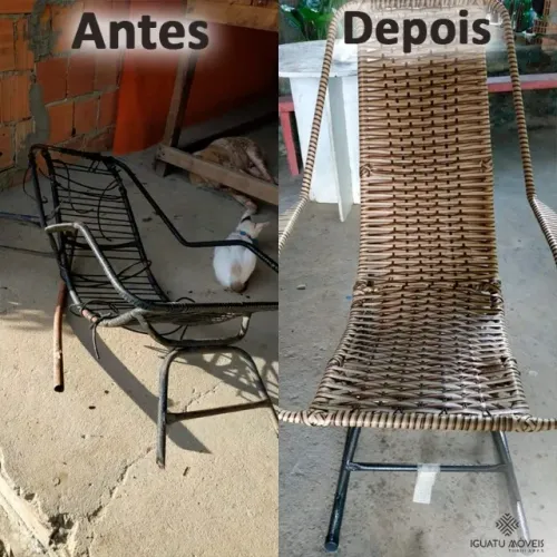 Reforma Personalizada: Cadeira de Balanço em Fibra Sintética