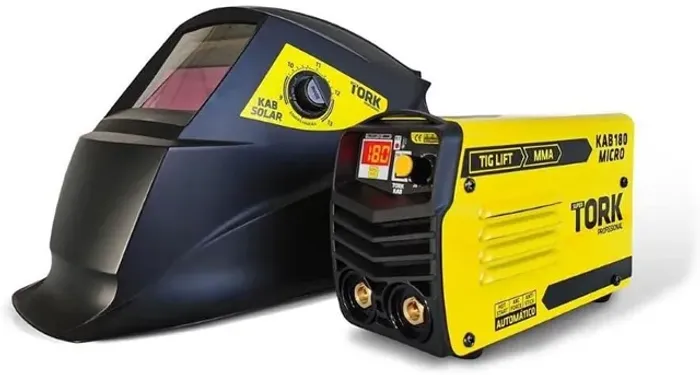 Máquina Solda Inversora kab 180 Mini 220v + Mascara de solda
