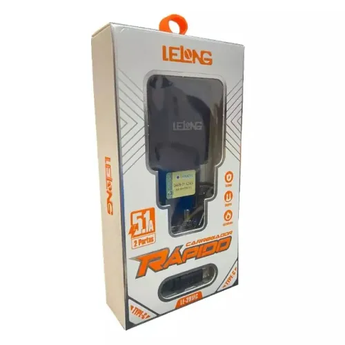 Carregador Lelong LE291FC com Duas Portas USB/PD 5.1A - Rápido e Eficiente Loja Coimbra